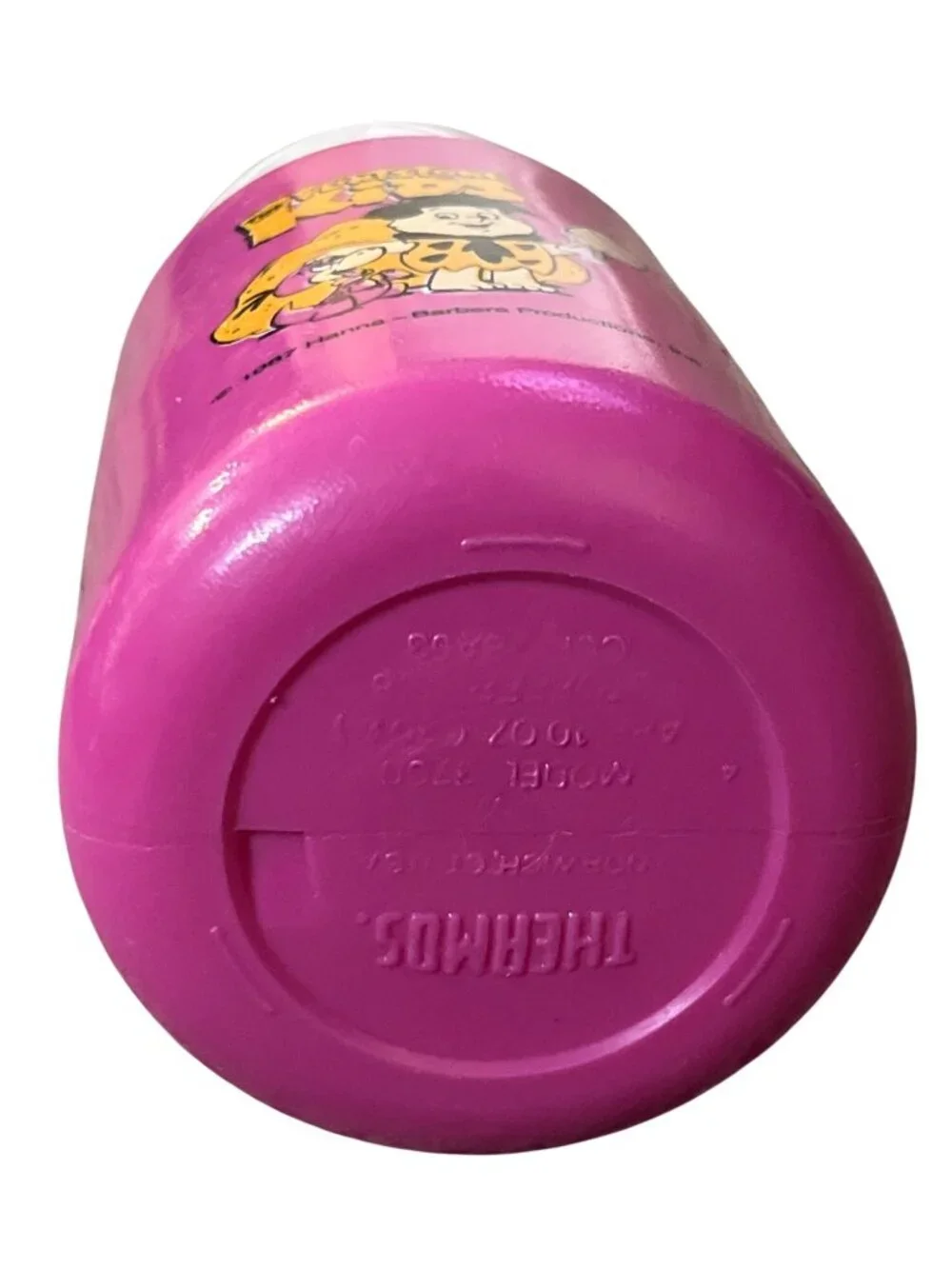 Vintage Flintstones Kids Thermos 10 Oz Pink Model 3700 Cartoon Lunchbox Bottle U